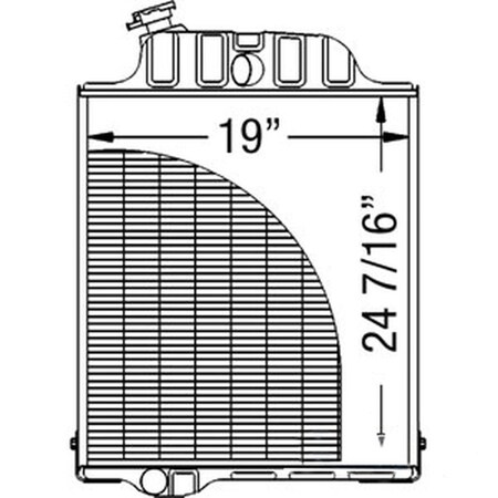 Aftermarket Replacement Radiator AR26569 Fits John Deere Tractor Model 4010 AR46438